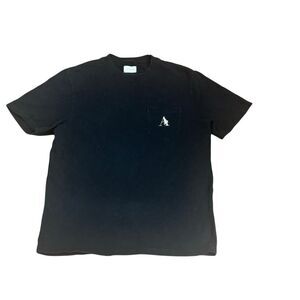 Aime Leon Dore ALD Needlepoint 'A' Pocket Tee Jet Black T-Shirt Size M